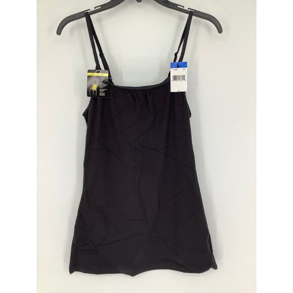Maidenform Women's XL Black Tummy Control Cami Long Tank Top Shapewear G32-6 - Picture 3 of 10
